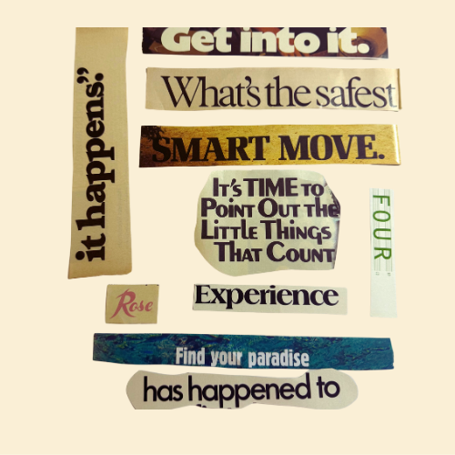Words, Dates and Letters Authentic Ephemera