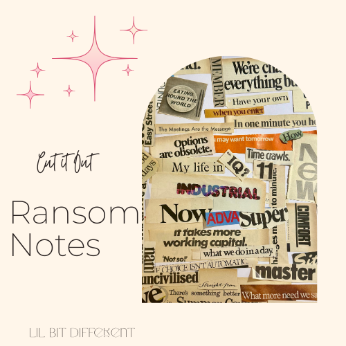 Words, Dates and Letters Authentic  Ephemera